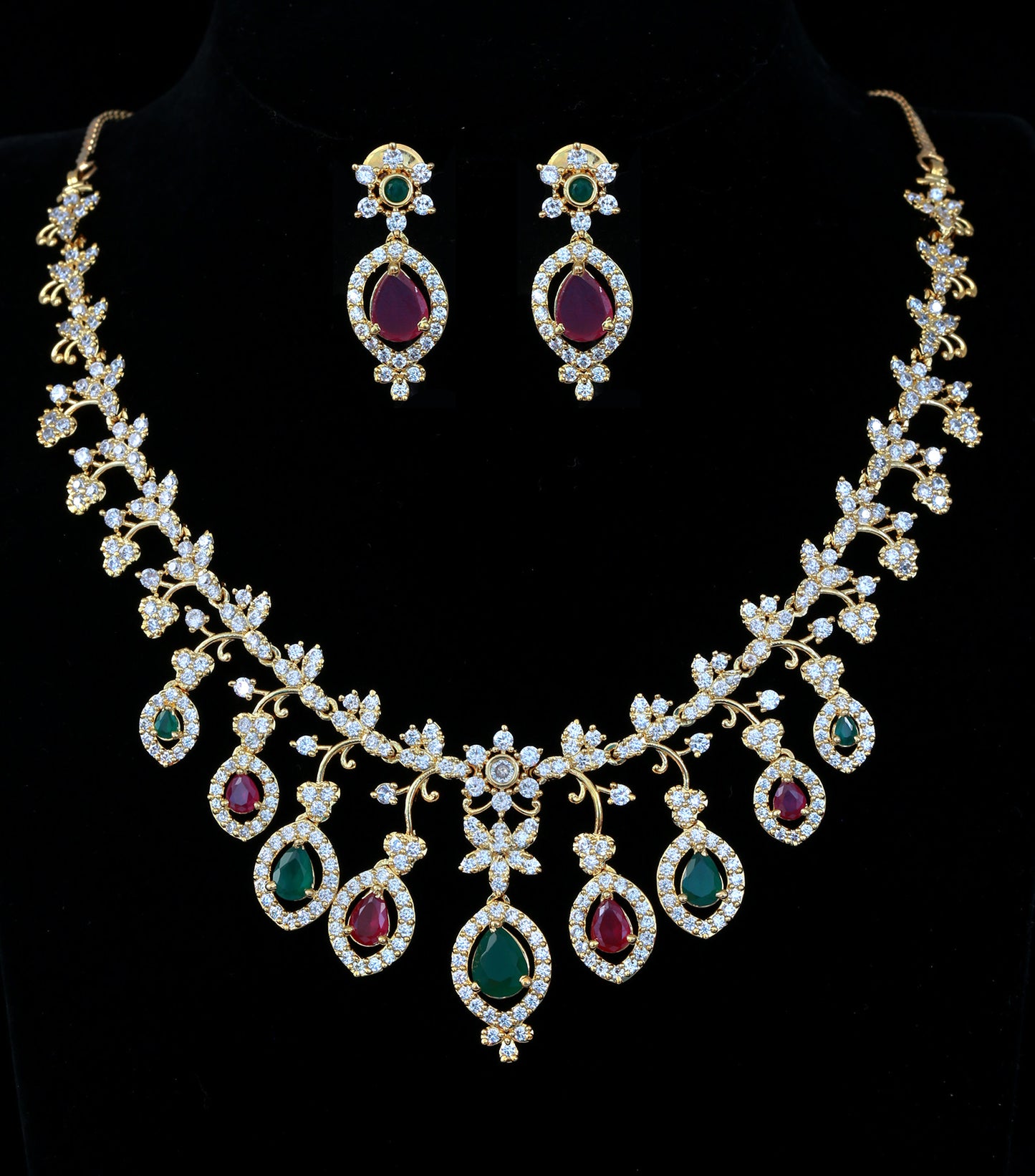 Gold Plated Stone Necklace