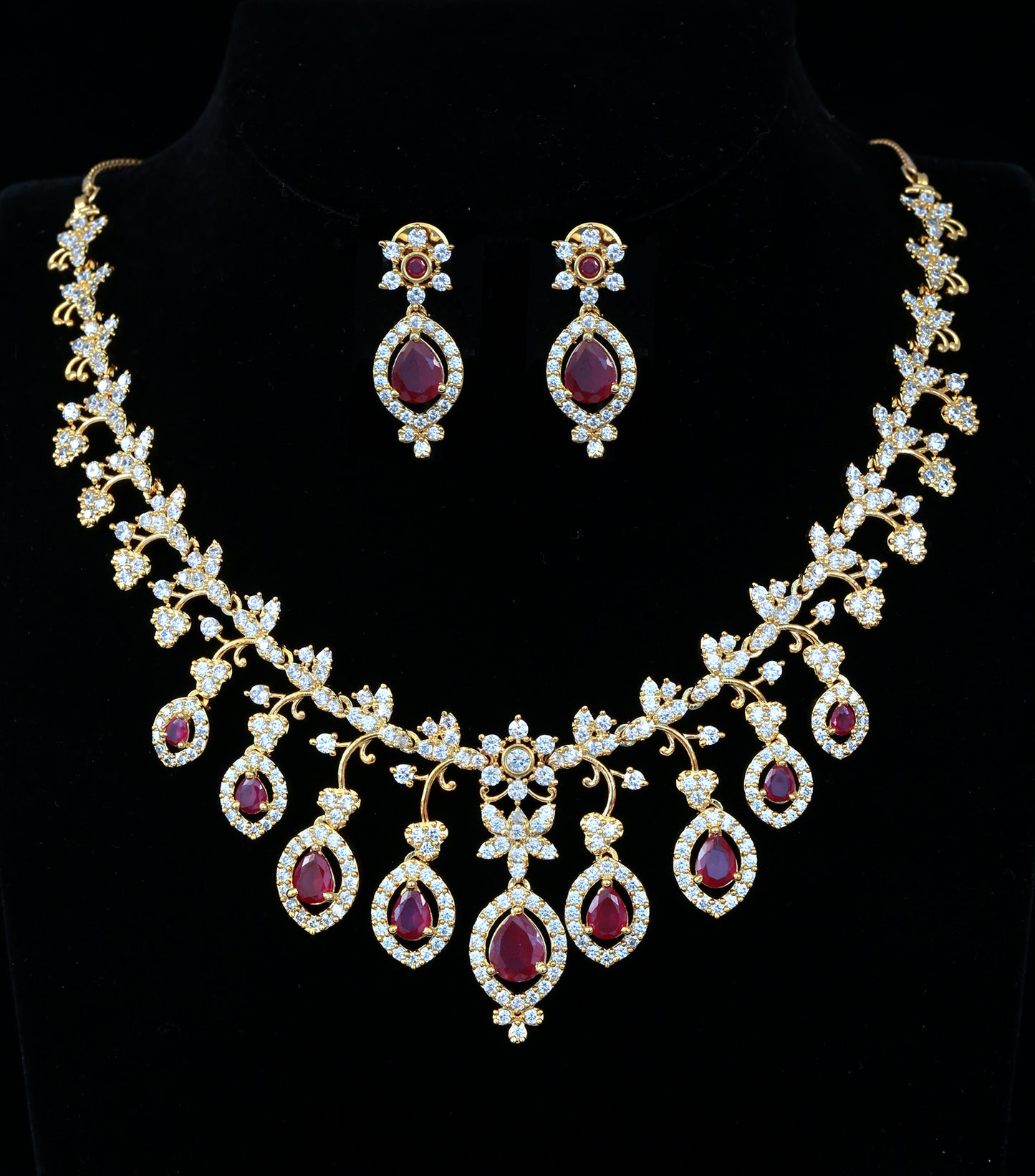 Gold Plated Stone Necklace