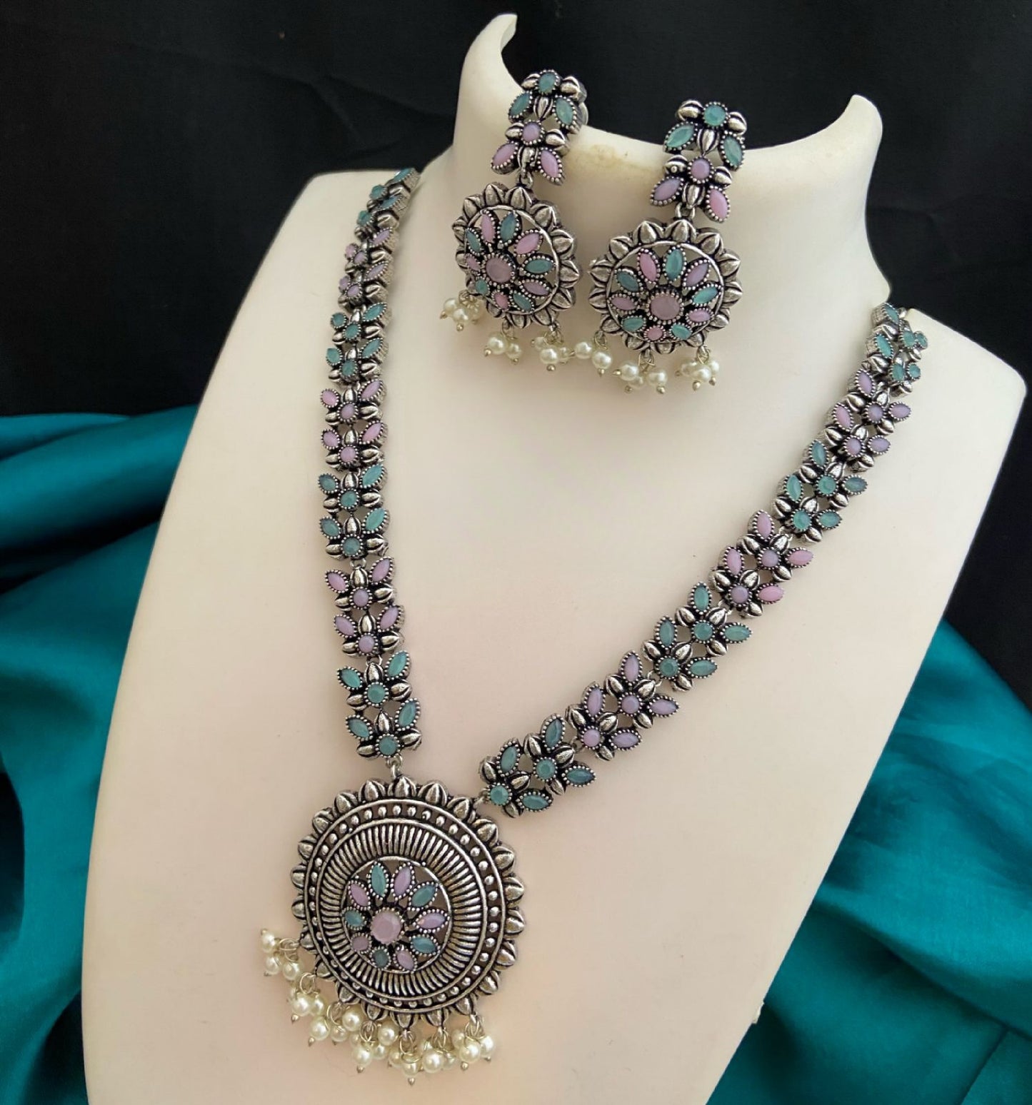 Premium Quality German Silver Oxidized Indian jewelry necklace | Indian Ethnic Jewelry | Wedding Jewelry | Party Wear Jewelry Set