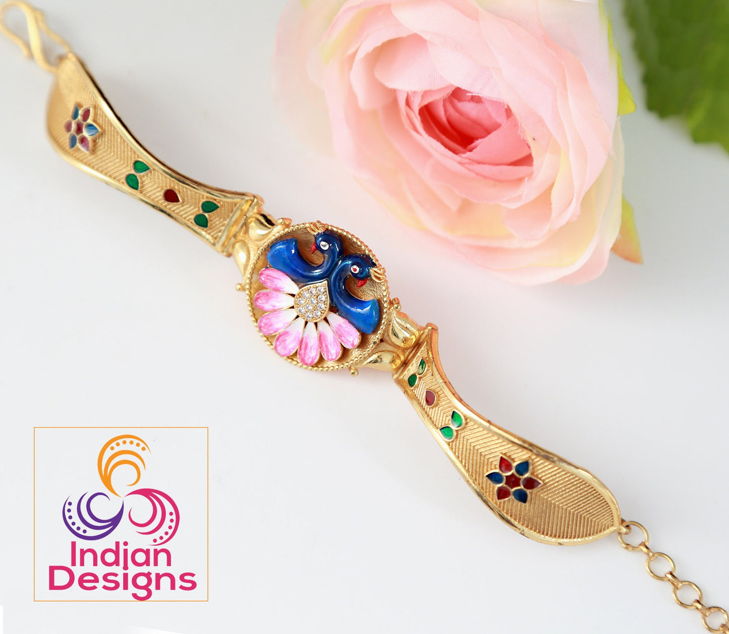 Gold plated bracelet for women | Traditional indian bracelets | Antique Gold tone bracelet designs | Indian jewelry bangle bracelets designs