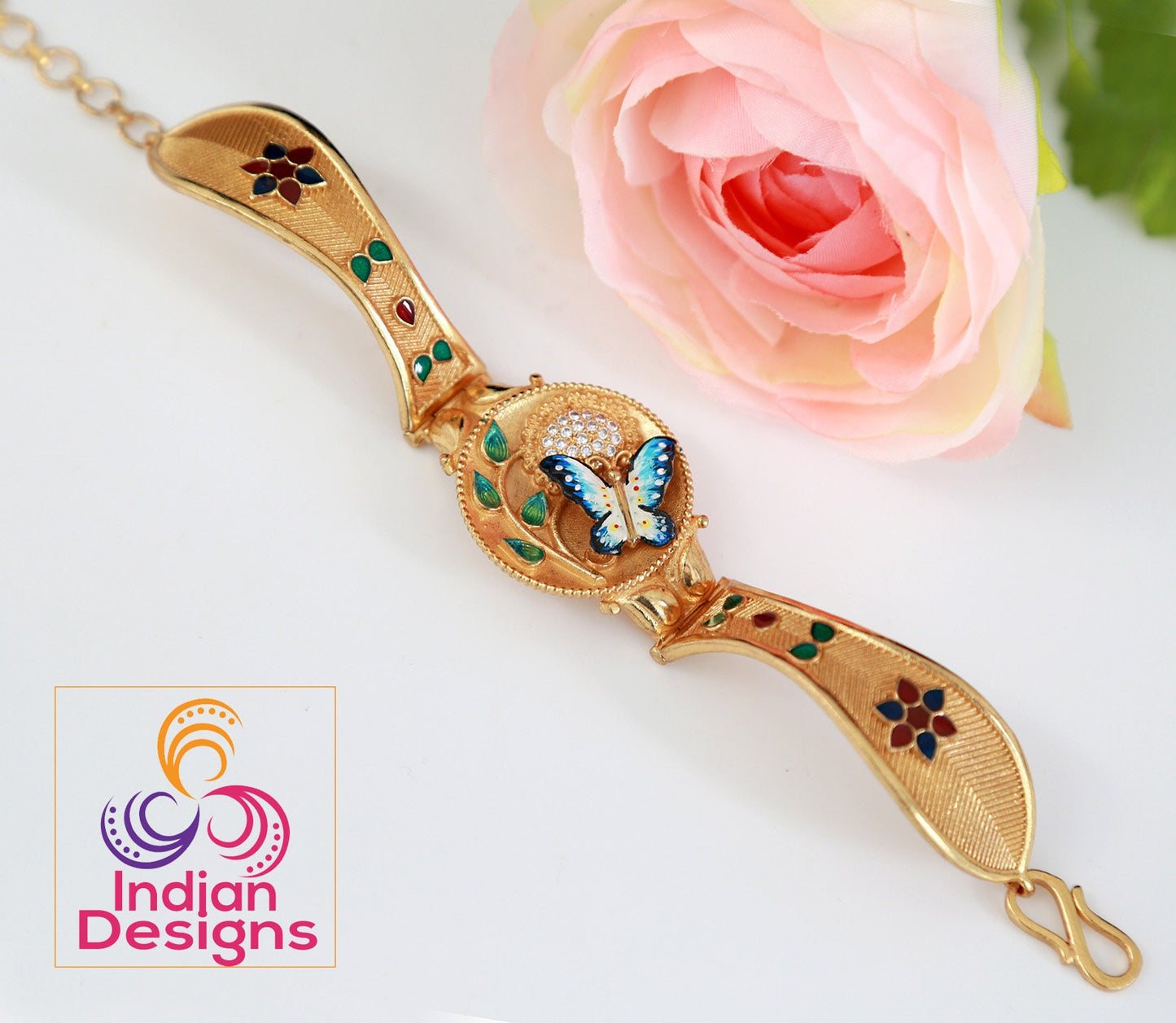 Gold plated bracelet for women | Traditional indian bracelets | Antique Gold tone bracelet designs | Indian jewelry bangle bracelets designs