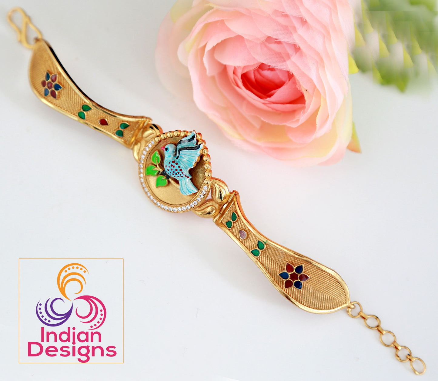 Gold plated bracelet for women | Traditional indian bracelets | Antique Gold tone bracelet designs | Indian jewelry bangle bracelets designs