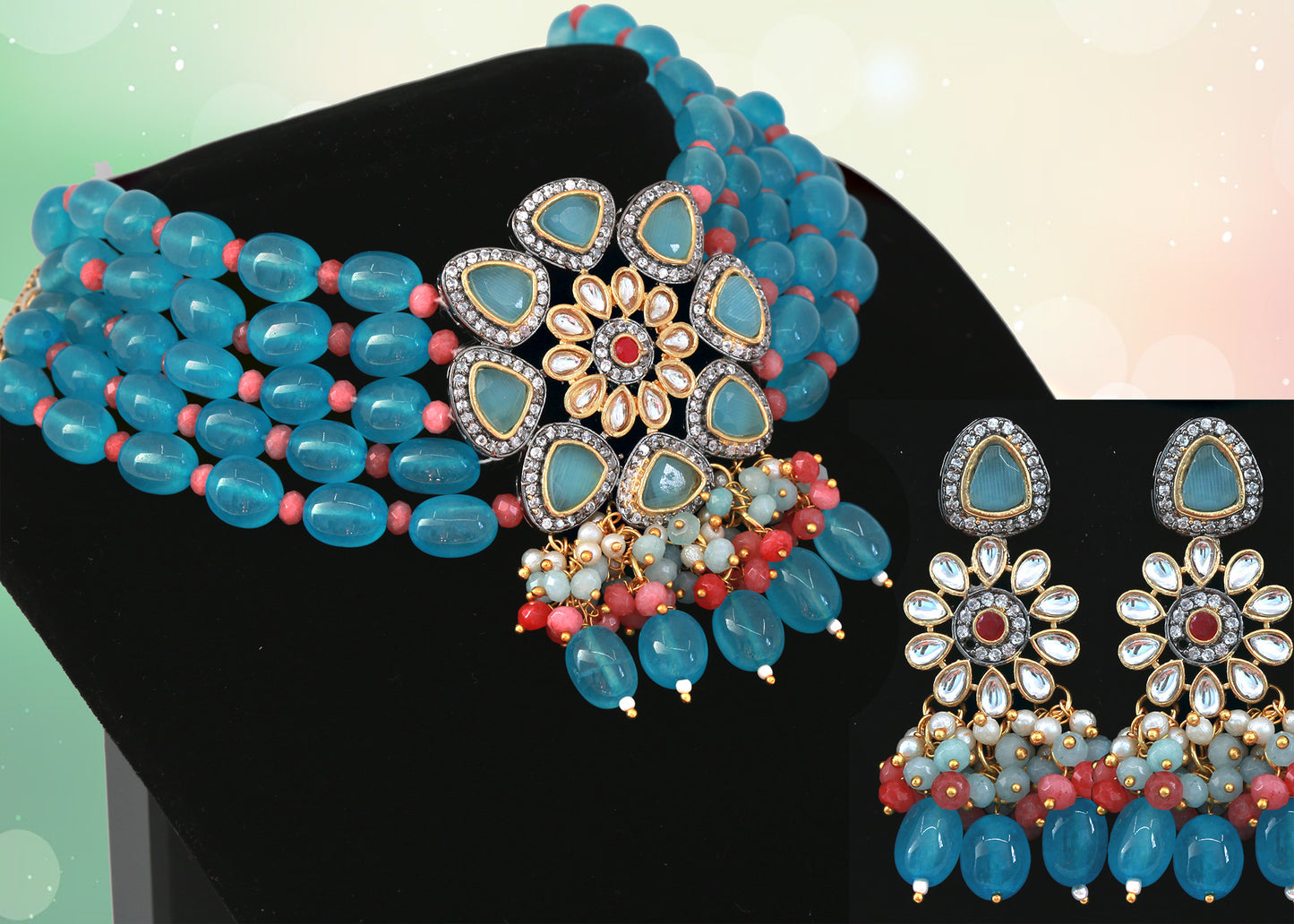 Kundan choker designs | kundan beaded choker |Indian Kundan Necklace Choker | Pakistani kundan jewellery | victorian bridal choker necklace