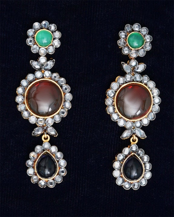 Indian Designs Antique long earrings |Bollywood Style dangling Earrings|Costume Jewelry Earrings|South Indian Drop Earrings