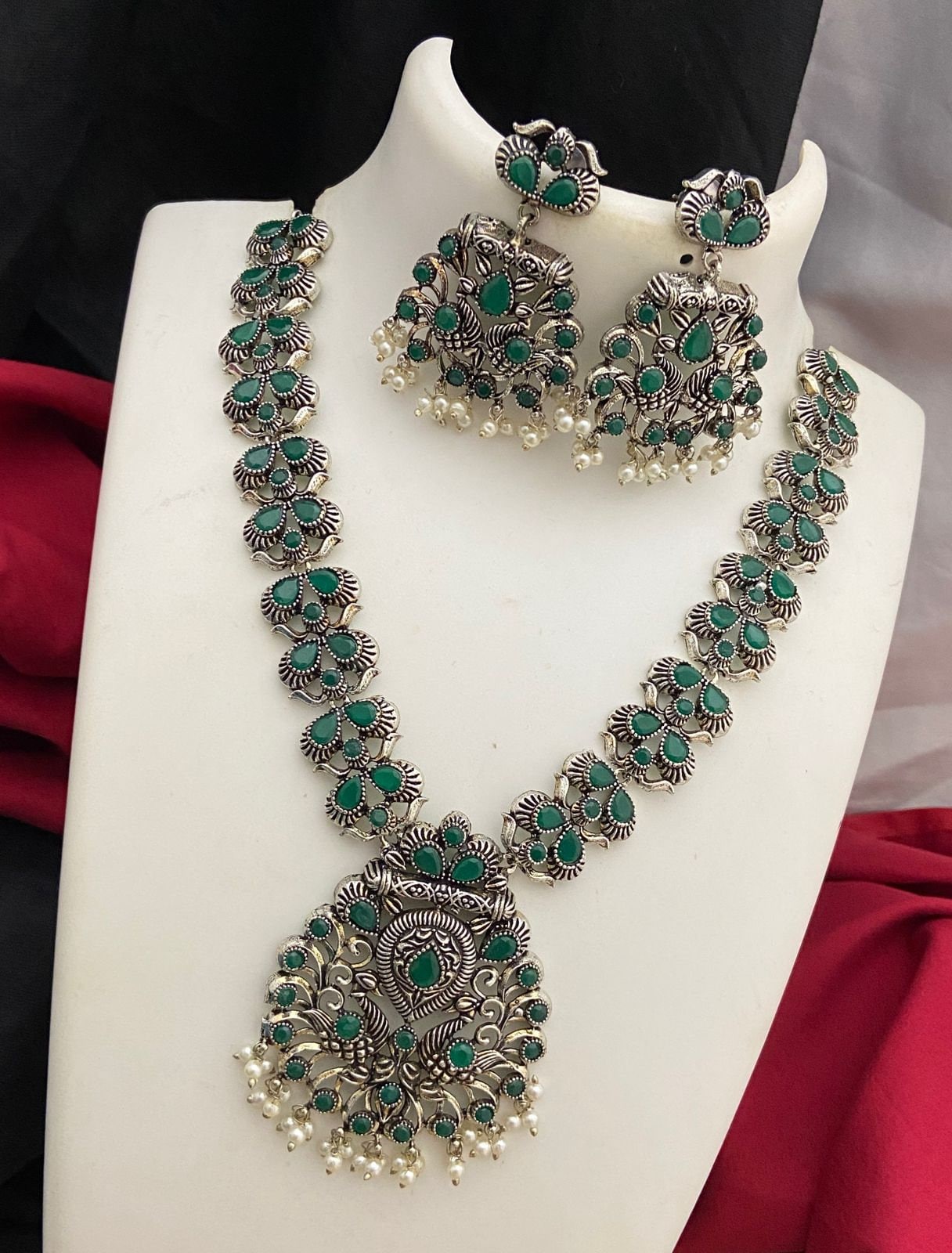 Oxidized German Silver Jewelry | Oxidized Silver jewellery for saree | Antique Silver necklace | Tribal Ethnic Necklace | Indian Jewelry