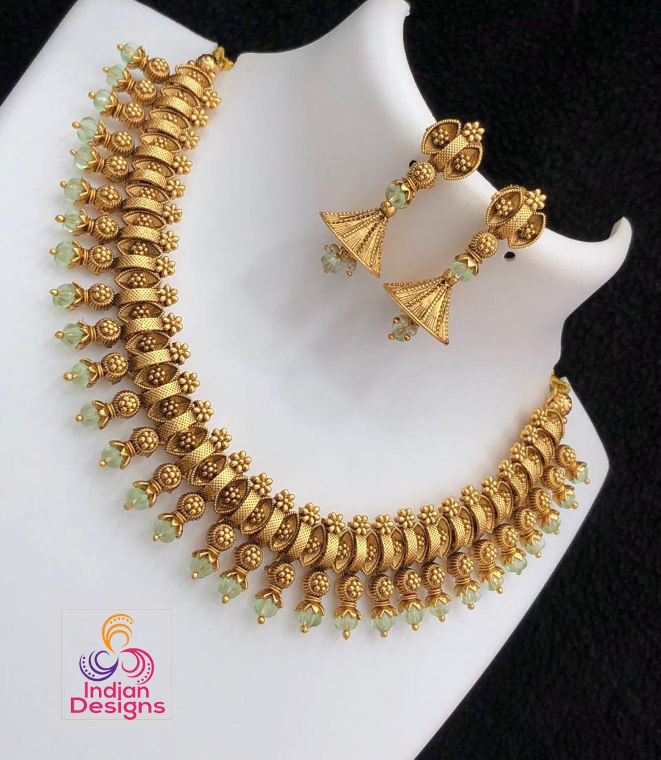 Indian outlets Necklace and Earrings Set