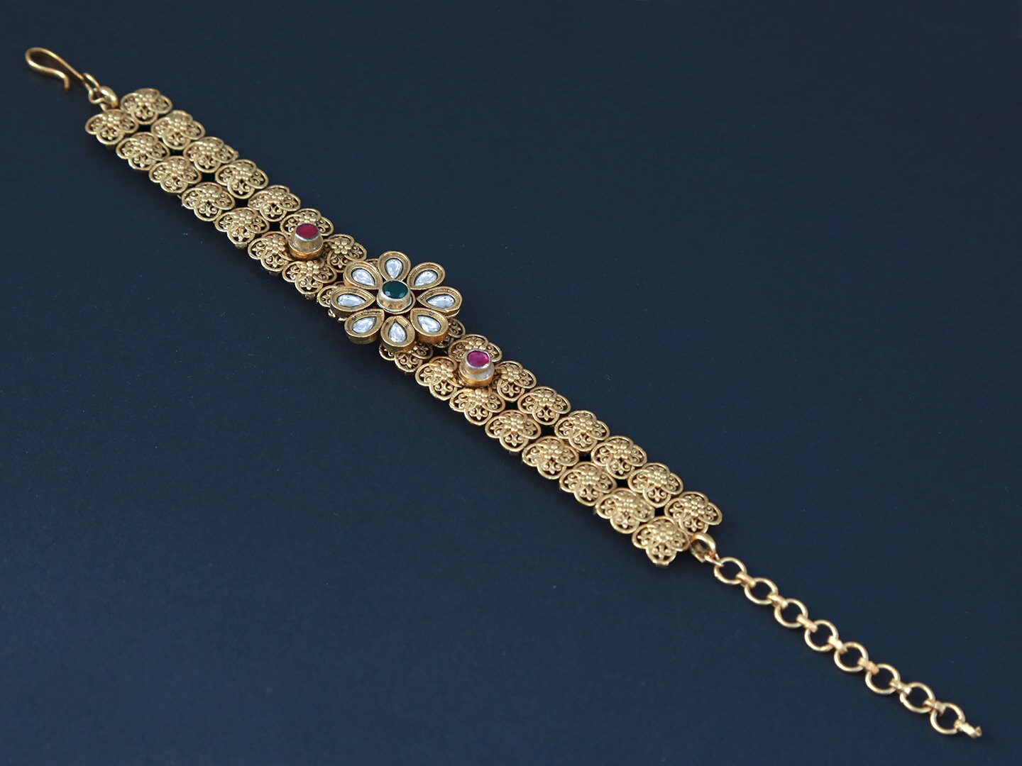 Indian bracelets Gold | bracelets for women |latest Gold bracelet designs | women's bracelets antique gold | gold plated adjustable bracelet