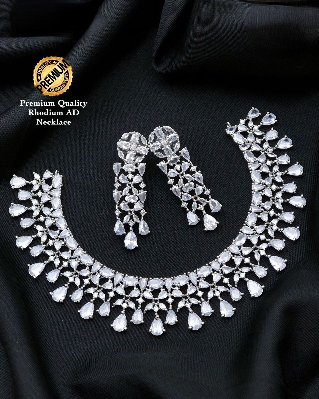 Artificial diamond necklace set online