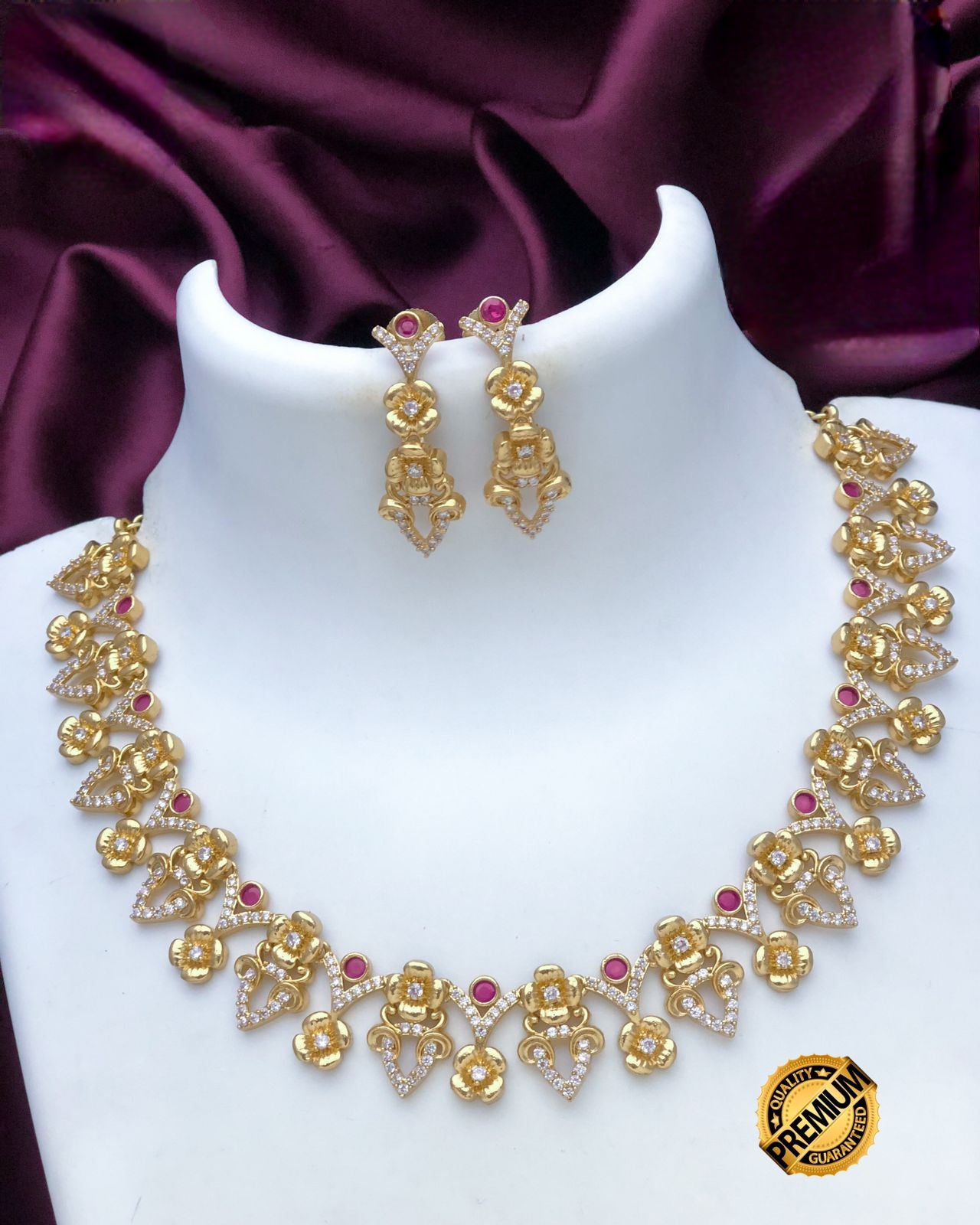 22k Gold South indian Kundan Necklace at Rs 650000/piece | Chirag Ali Lane  | Hyderabad | ID: 23051538762