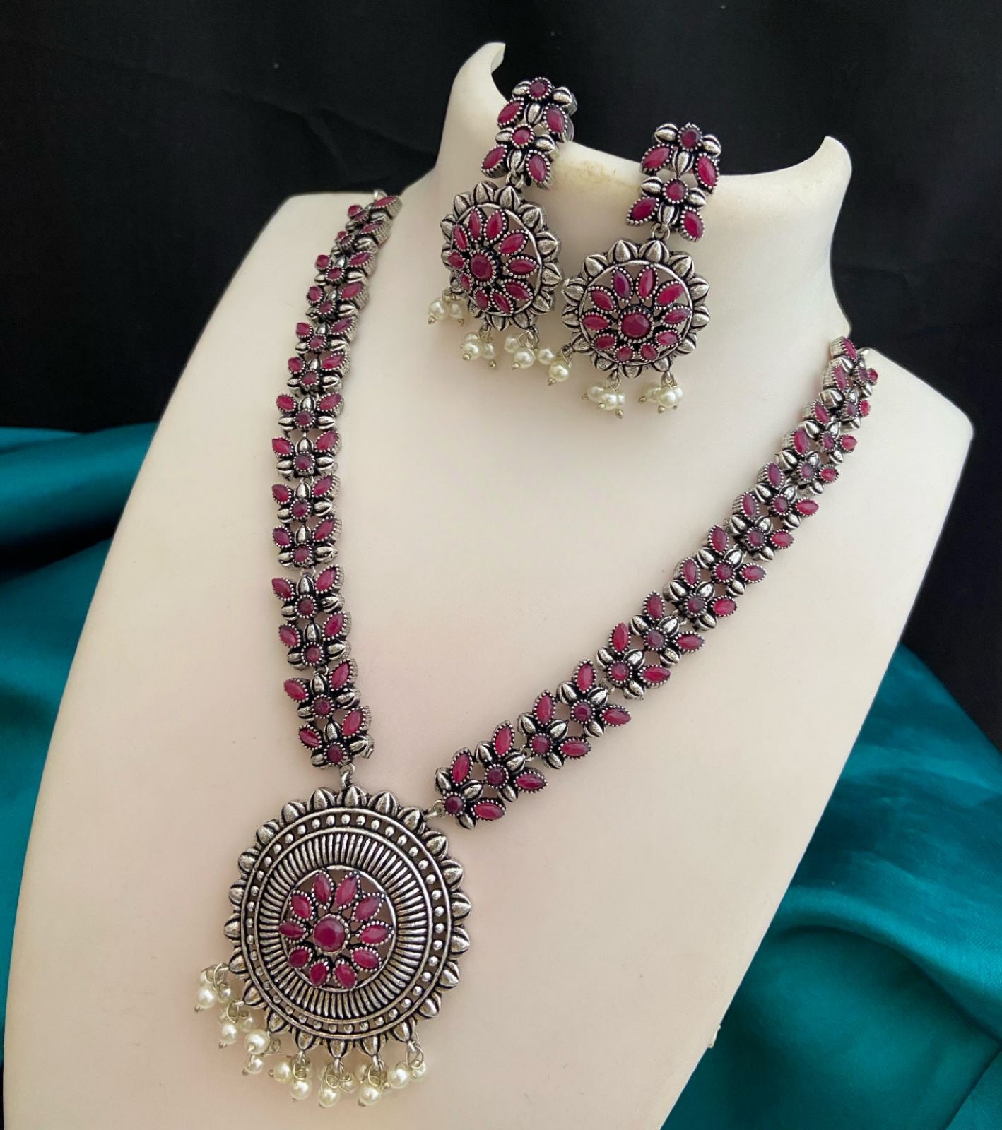 Premium Quality German Silver Oxidized Indian jewelry necklace | Indian Ethnic Jewelry | Wedding Jewelry | Party Wear Jewelry Set