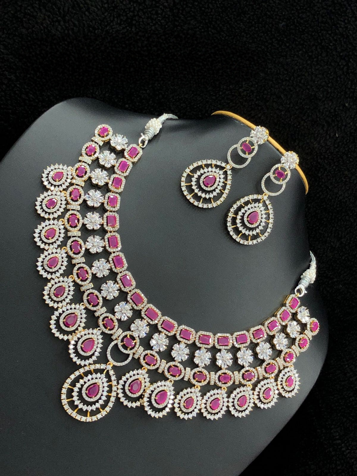 Cz bridal jewellery sets shops