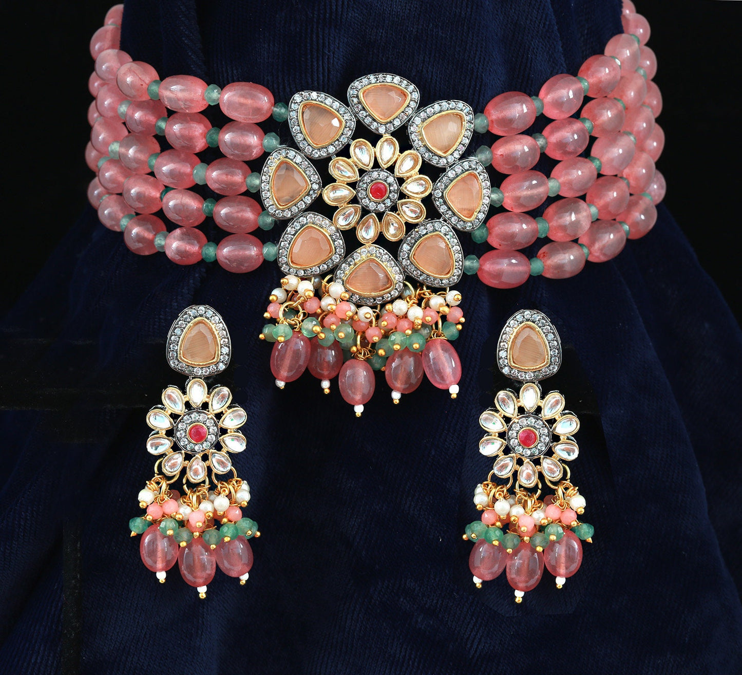 Kundan choker designs | kundan beaded choker |Indian Kundan Necklace Choker | Pakistani kundan jewellery | victorian bridal choker necklace
