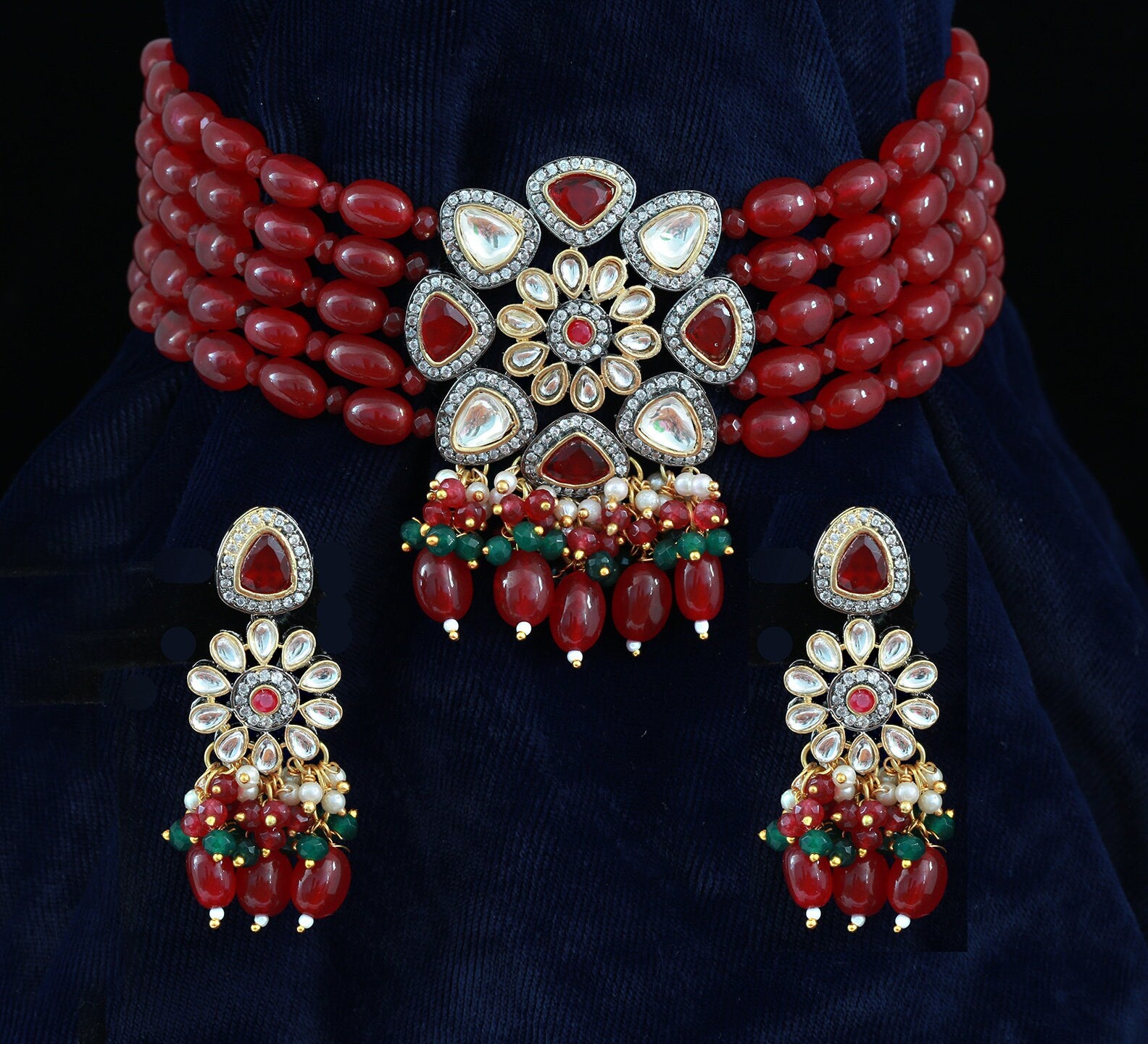Kundan choker designs | kundan beaded choker |Indian Kundan Necklace Choker | Pakistani kundan jewellery | victorian bridal choker necklace
