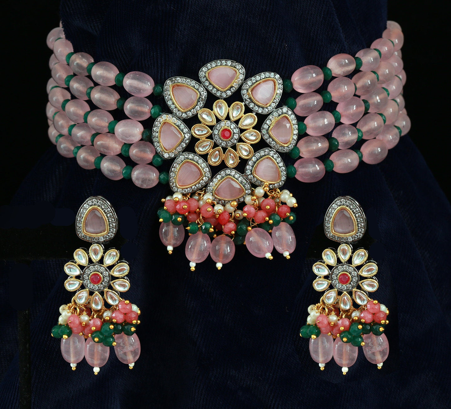 Kundan choker designs | kundan beaded choker |Indian Kundan Necklace Choker | Pakistani kundan jewellery | victorian bridal choker necklace