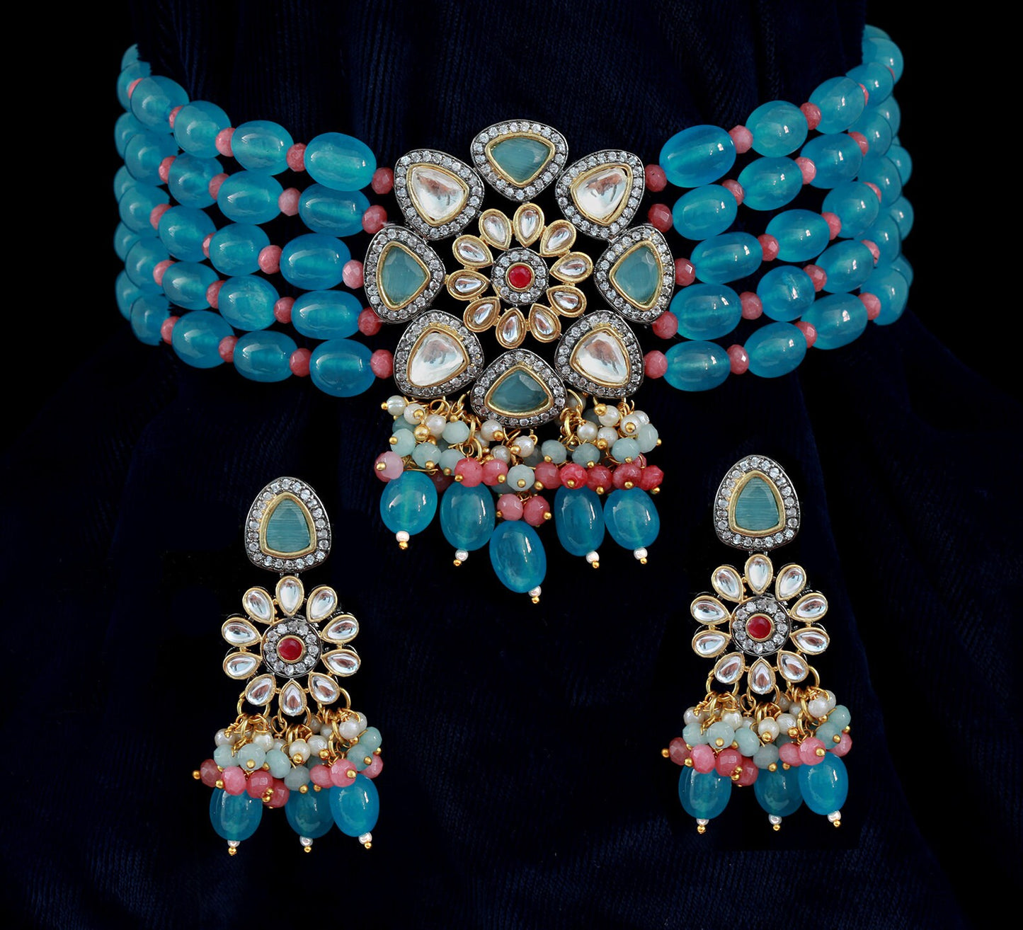 Kundan choker designs | kundan beaded choker |Indian Kundan Necklace Choker | Pakistani kundan jewellery | victorian bridal choker necklace