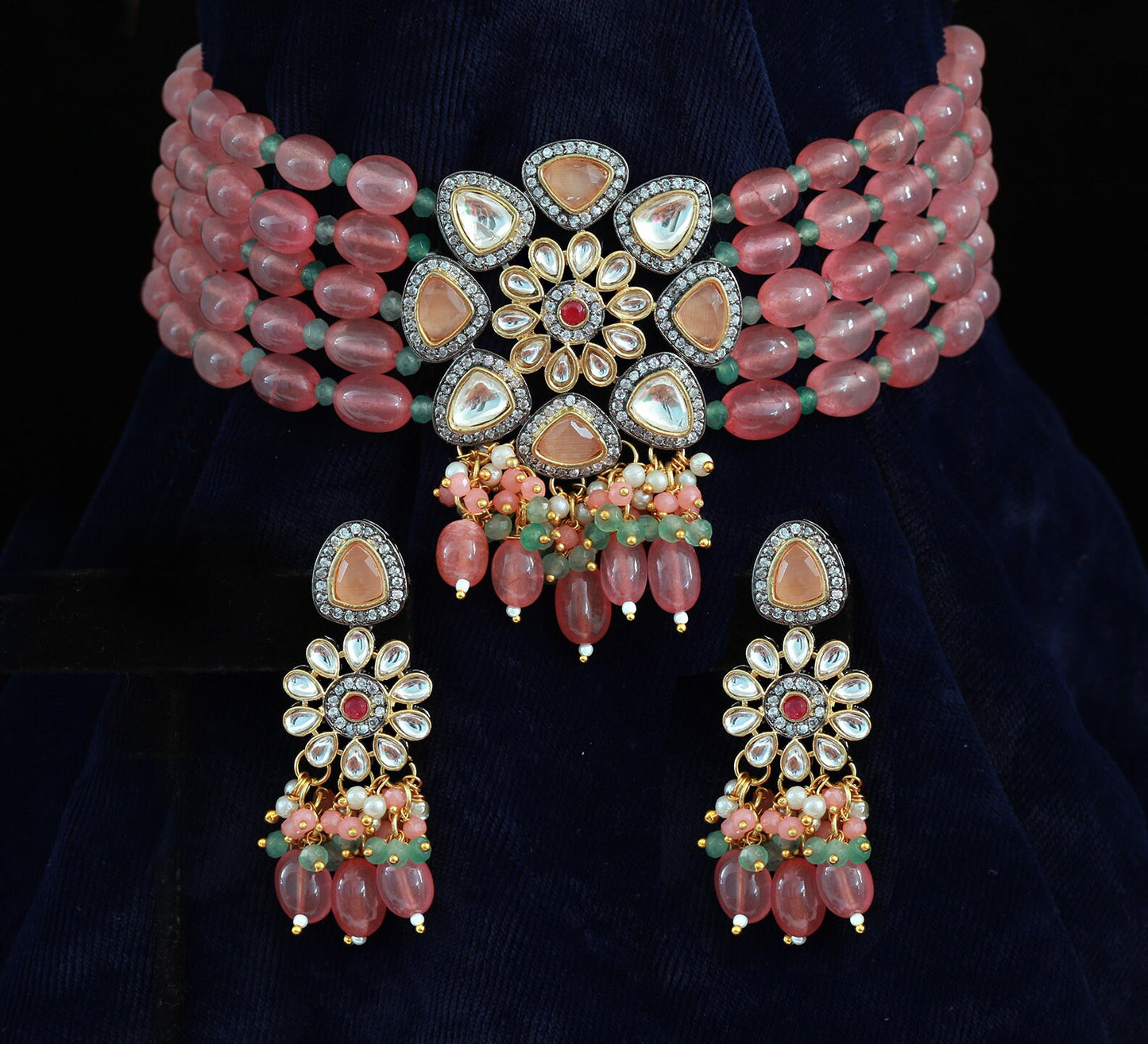 Kundan choker designs | kundan beaded choker |Indian Kundan Necklace Choker | Pakistani kundan jewellery | victorian bridal choker necklace