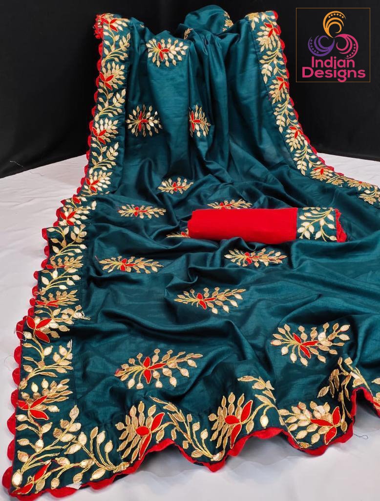 Elegant Chanderi Sarees with Digital Print and Fancy Lace Border