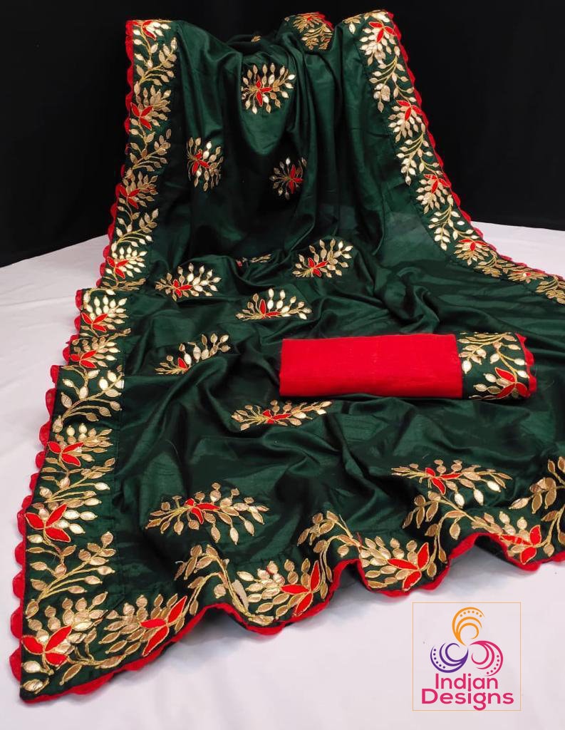 Elegant Chanderi Sarees with Digital Print and Fancy Lace Border