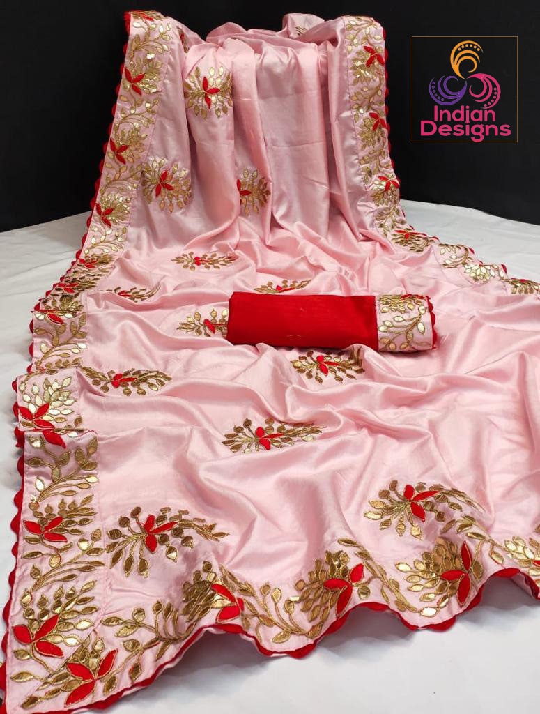 Elegant Chanderi Sarees with Digital Print and Fancy Lace Border