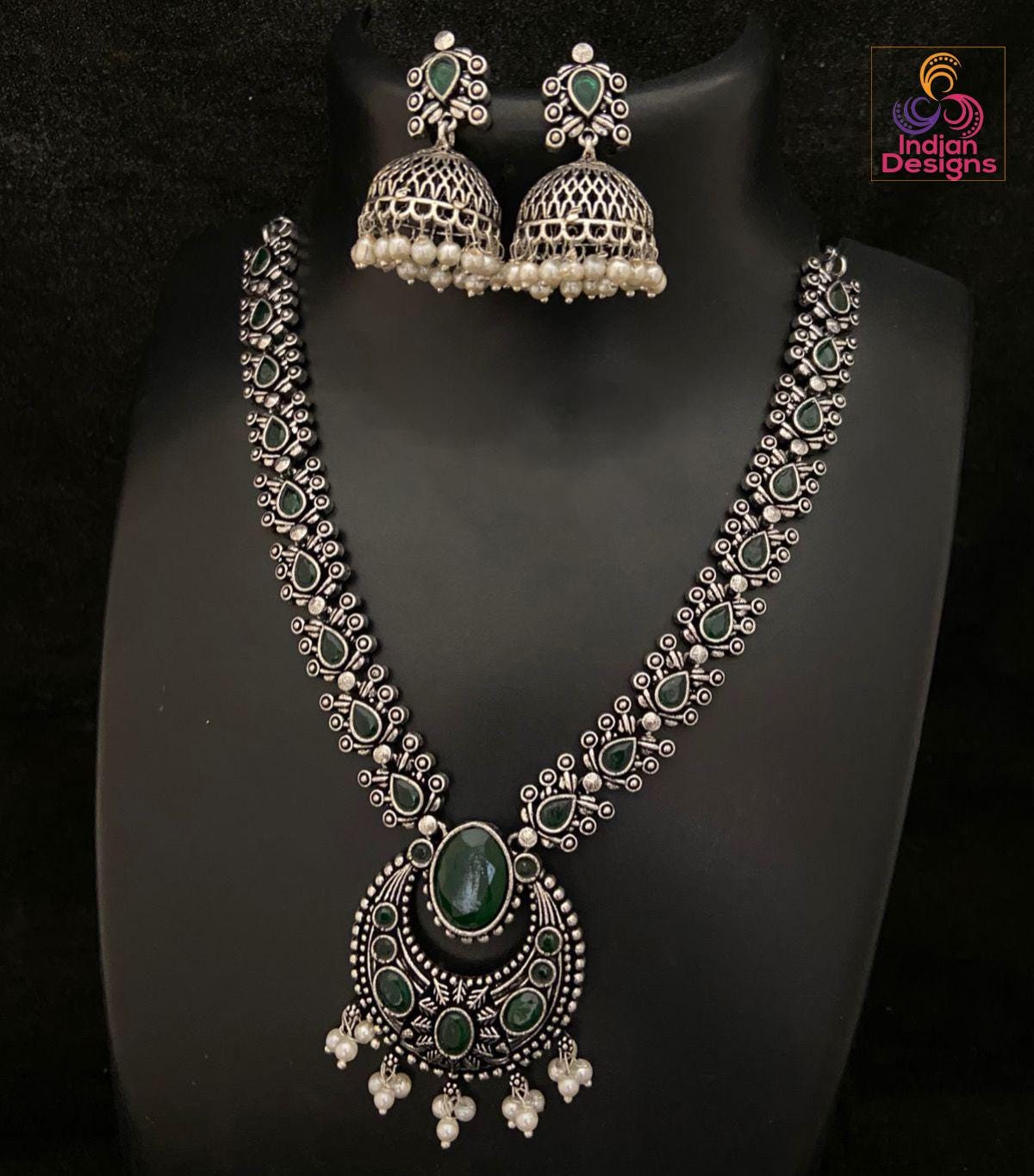 Premium Quality German Silver Oxidized Indian jewelry necklace | Indian Ethnic Jewelry | Wedding Jewelry | Party Wear Jewelry Set