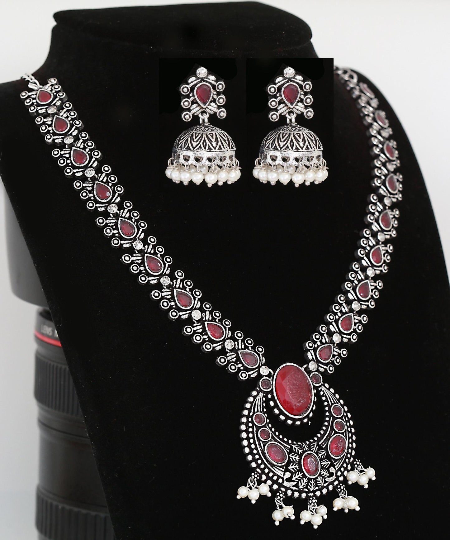 Premium Quality German Silver Oxidized Indian jewelry necklace | Indian Ethnic Jewelry | Wedding Jewelry | Party Wear Jewelry Set