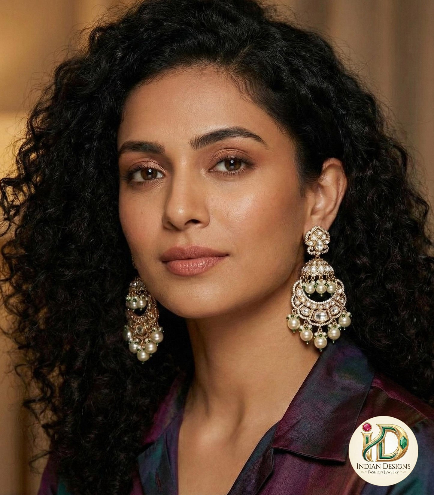 Royal Chandbali Jhumka Earrings| Sabyasachi Style Statement Bridal Earrings| Traditional Jhumki| Crescent Earrings| Big Jhumki| Gift for her