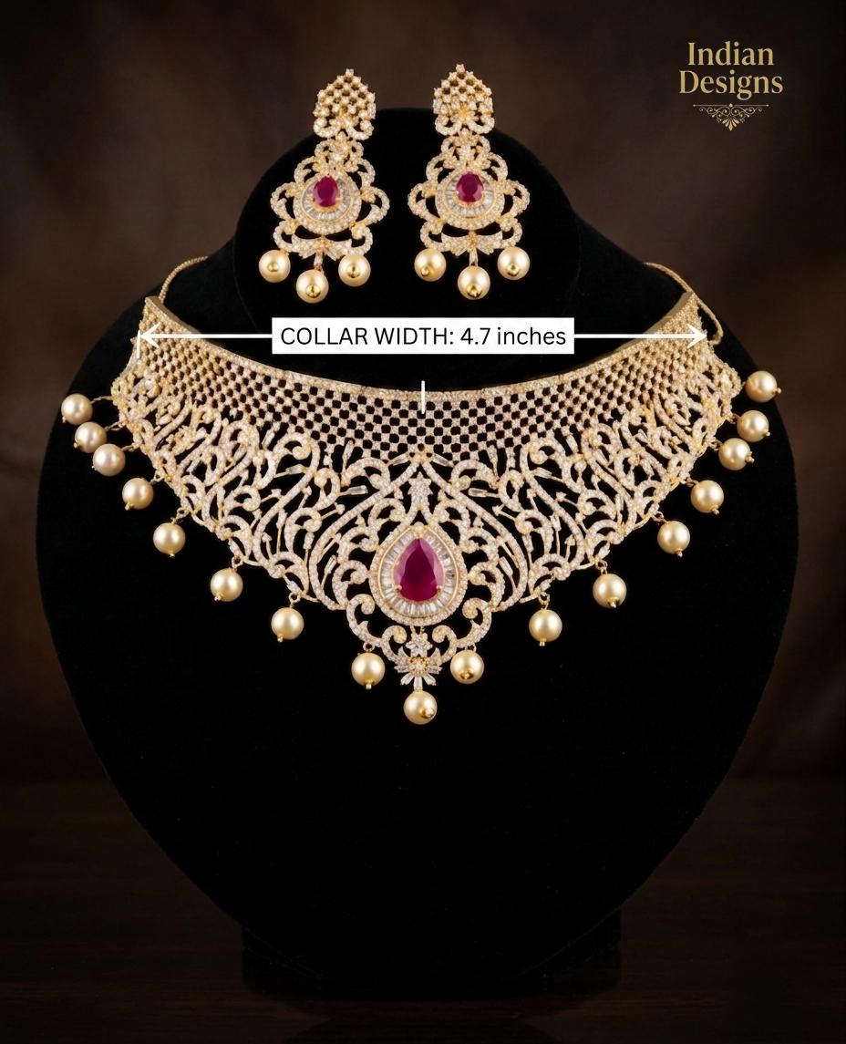Traditional Gold Plated Choker Set| Statement Necklace and Jhumka Earrings| Ethnic Indian Wedding Jewelry| Bridal choker| Gift for Her,
