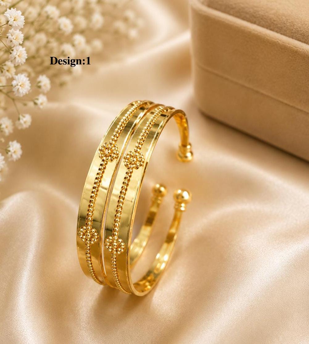 Minimalist Cuff Bangle Bracelet- Gold polish| Adjustable Stackable Wristband| Dainty Geometric Jewelry| Gift for Her