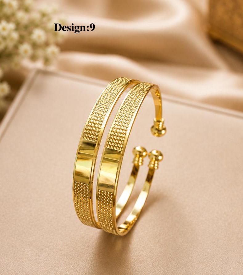 Minimalist Cuff Bangle Bracelet- Gold polish| Adjustable Stackable Wristband| Dainty Geometric Jewelry| Gift for Her