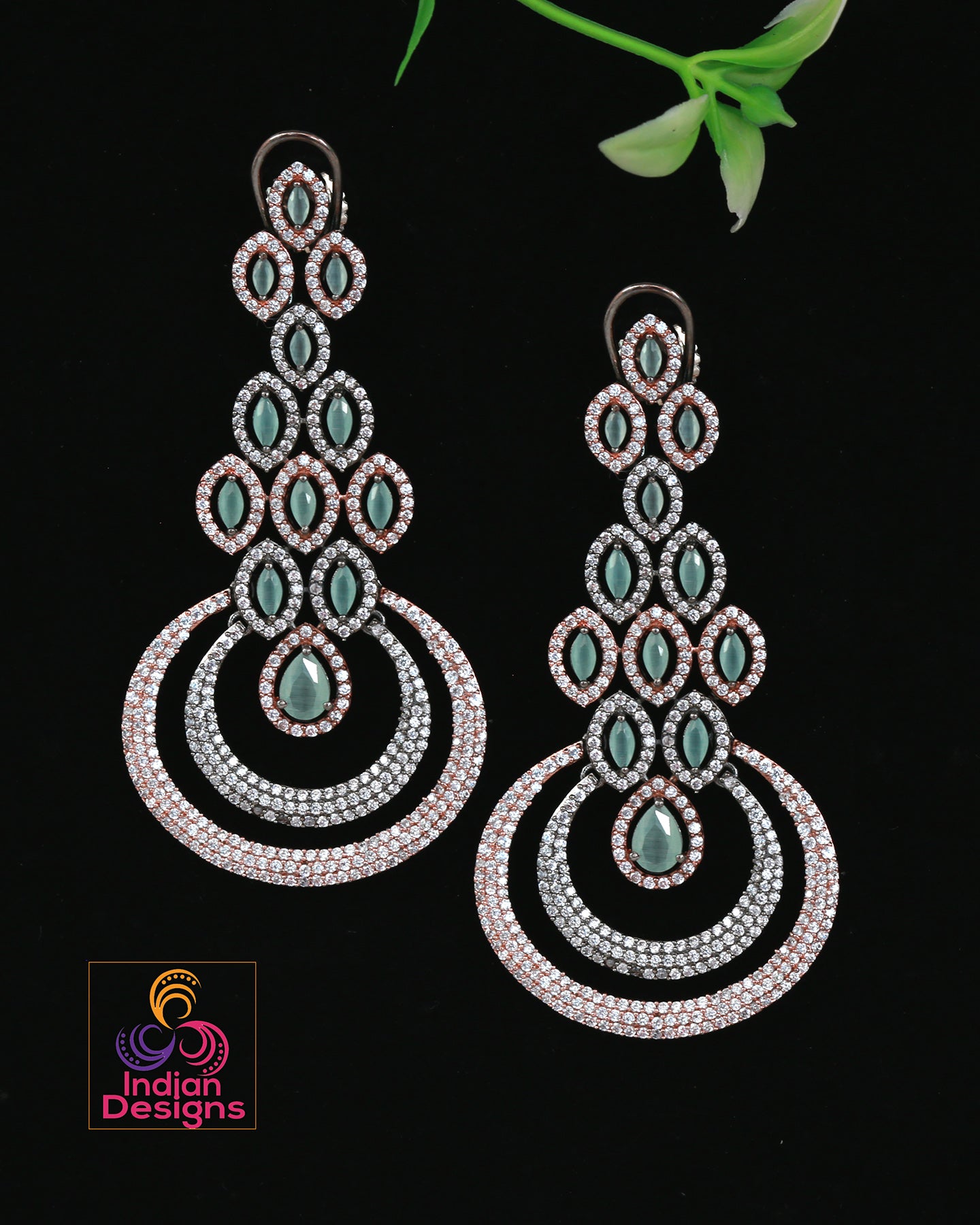 Real Diamonds Bridal Wear Rose Gold Diamond Danglers Earring, 11 G, 12 Kt  at Rs 153000/pair in Thane