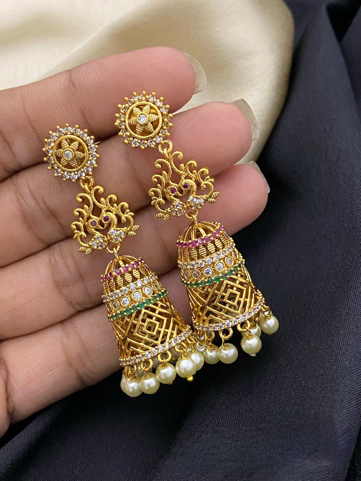 antique gold jewellery | antique earrings | gold earrings | antique gold  earrings |antique earrings for women | gold studs |wome