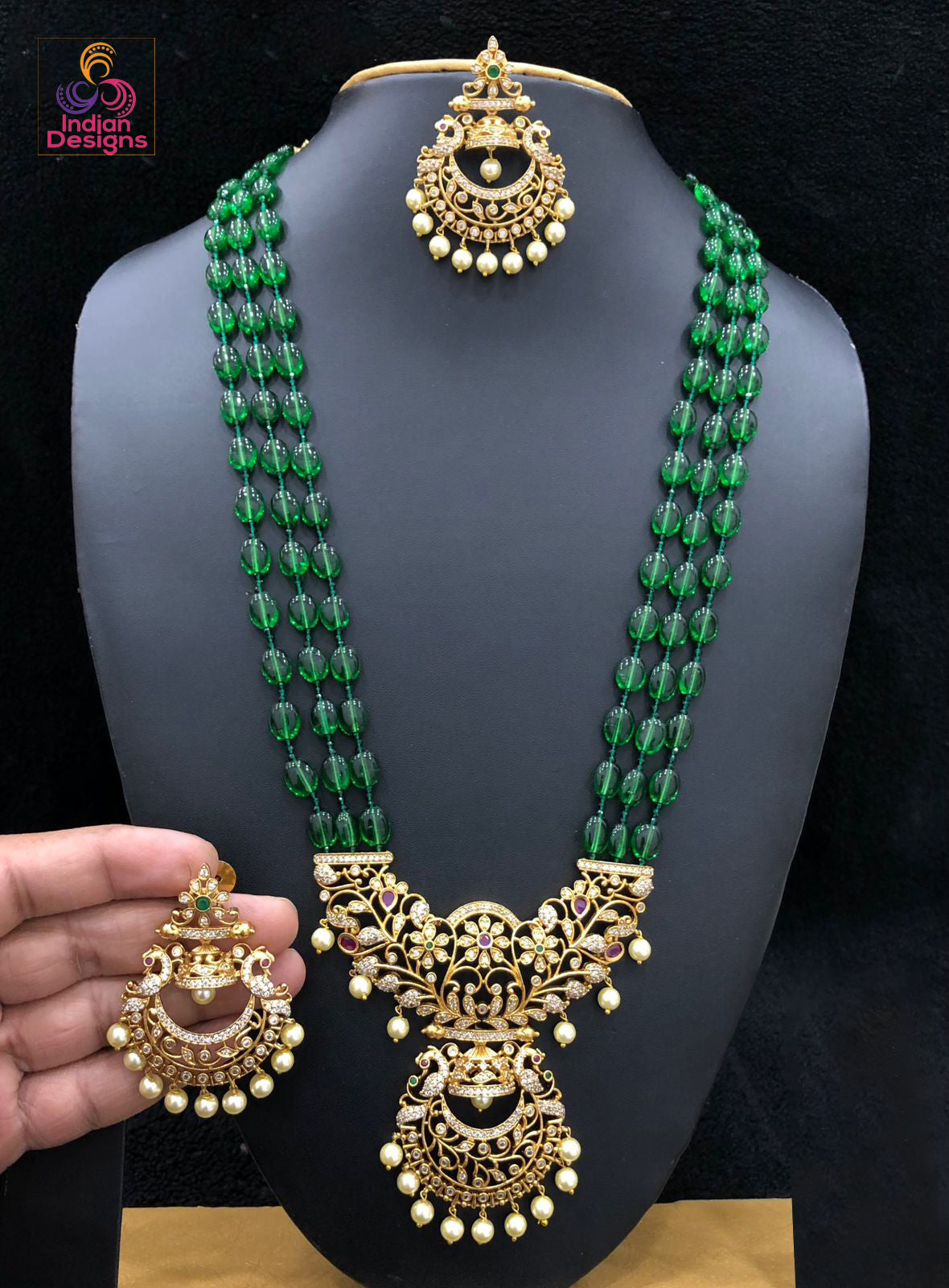 Surat Diamond 4 Line 276cts Real Natural Green Emerald Beads Necklace for  Women (276cts EMR Neck) Emerald Stone Necklace Price in India - Buy Surat  Diamond 4 Line 276cts Real Natural Green