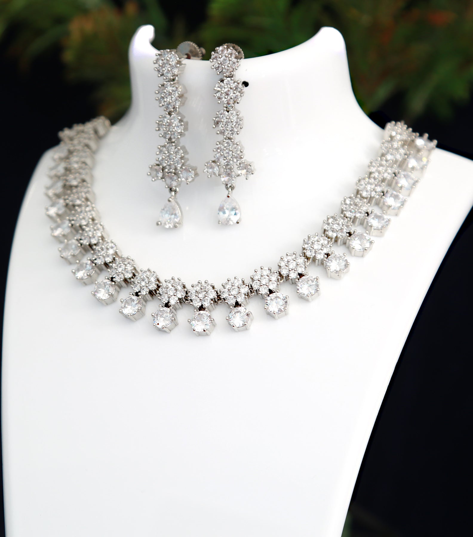 Buy Holylove Costume Jewelry Sets for Women, Statement Necklace Costume  Jewelry，Rhinestone Crystal Statement Necklace Earrings Set Online at  desertcartINDIA