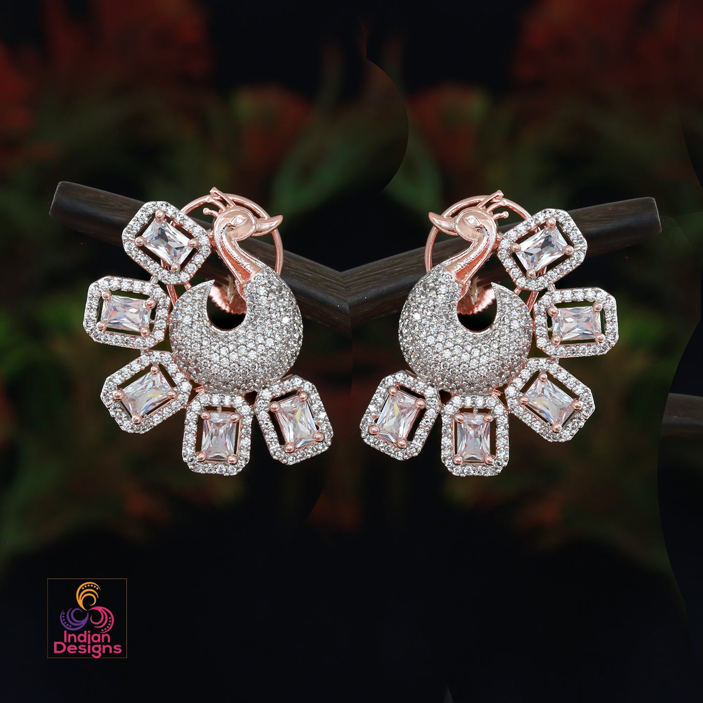 Marvelous Peacock Earrings -South India Jewels Online Stores