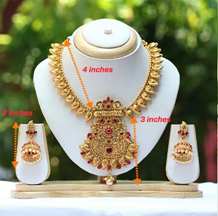 Ethnic Goldplated Imitation Indian Choker Necklace Set/Indian Fashion Choker  Set