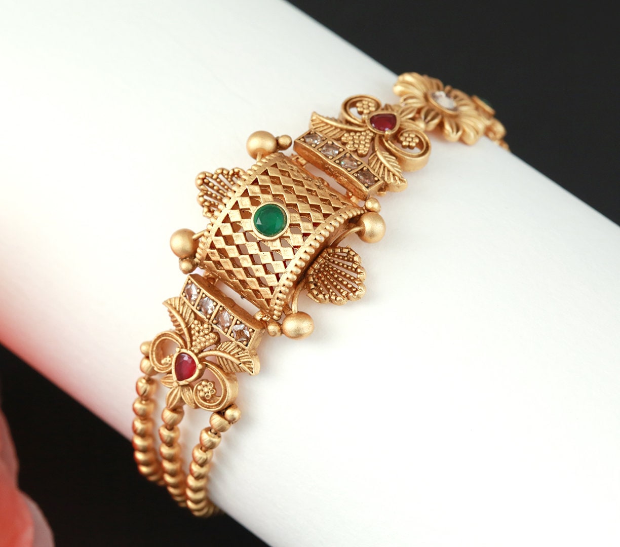 Indian bracelets Gold | bracelets for women |latest Gold bracelet designs | women's bracelets antique gold | gold plated adjustable bracelet