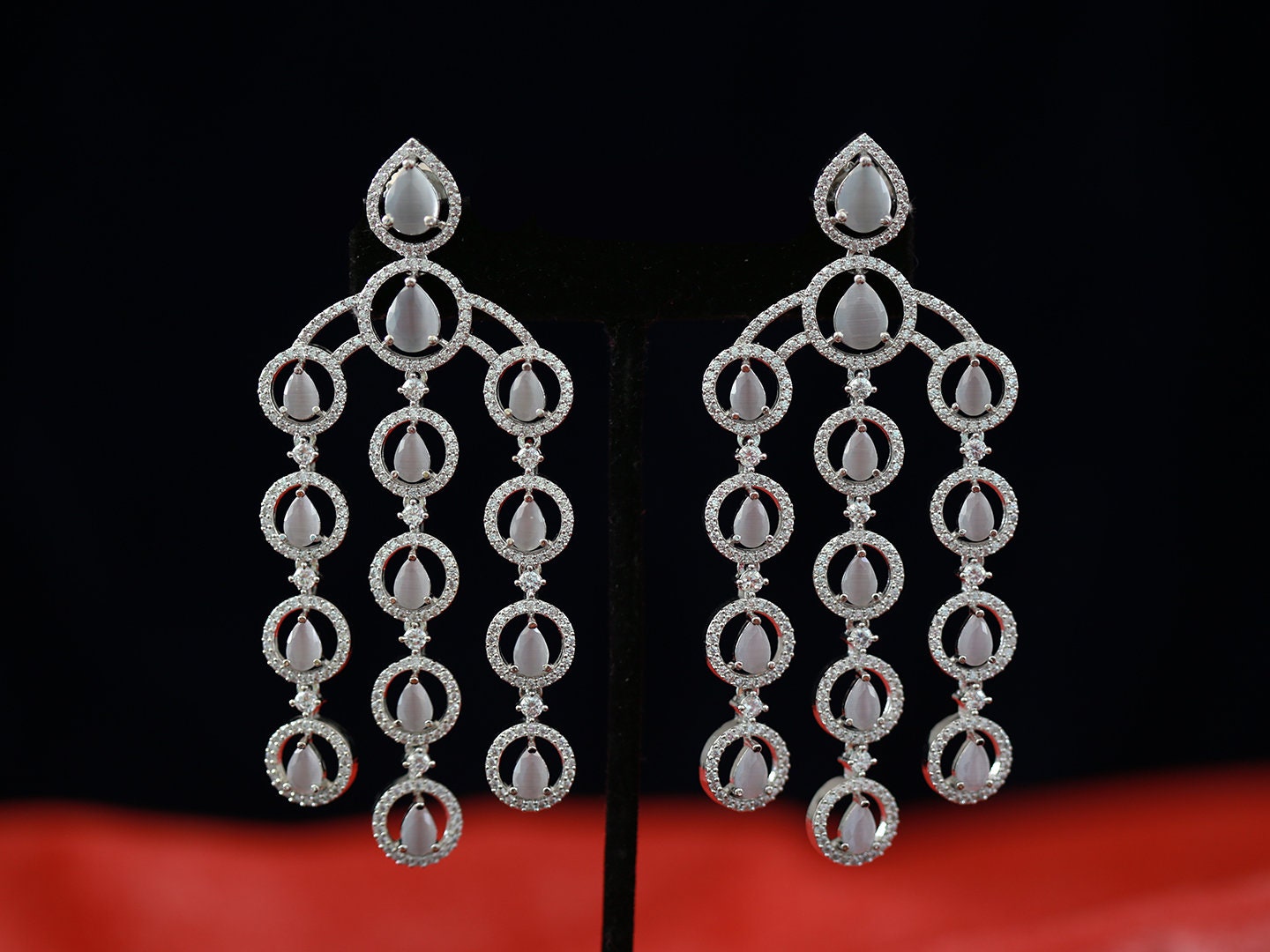 Long on sale chandelier earrings