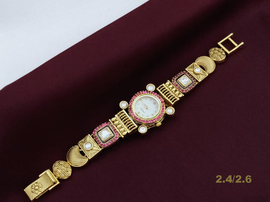 Women's wrist watch gift set | Fashion wrist watches for ladies | Bollywood Celebrity actress watches in gold plating