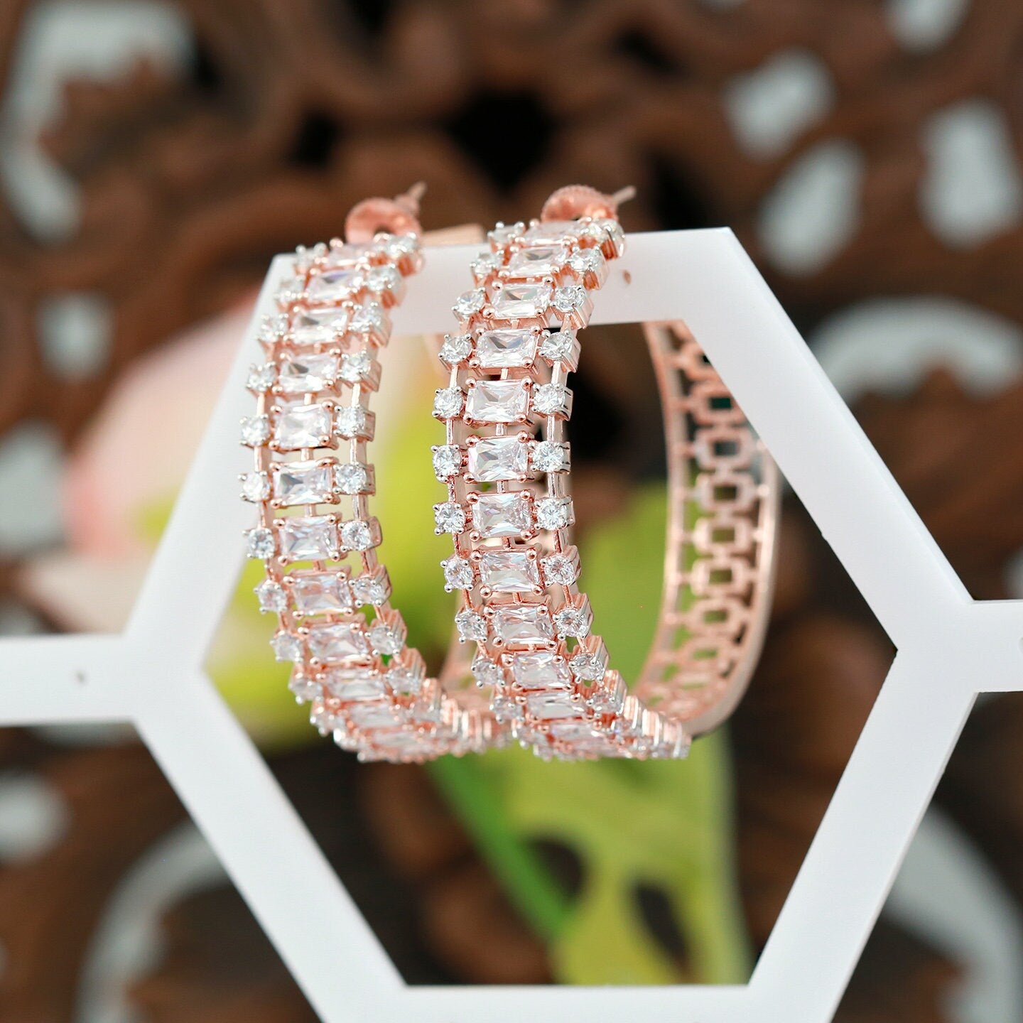 Stuck in a Love-Loop - Rose-Gold Hoop earrings