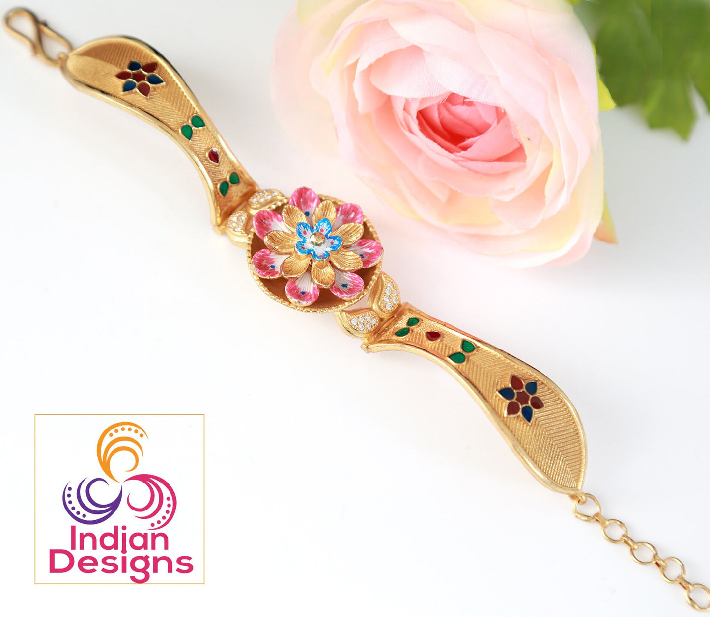 Gold plated bracelet for women | Traditional indian bracelets | Antique Gold tone bracelet designs | Indian jewelry bangle bracelets designs