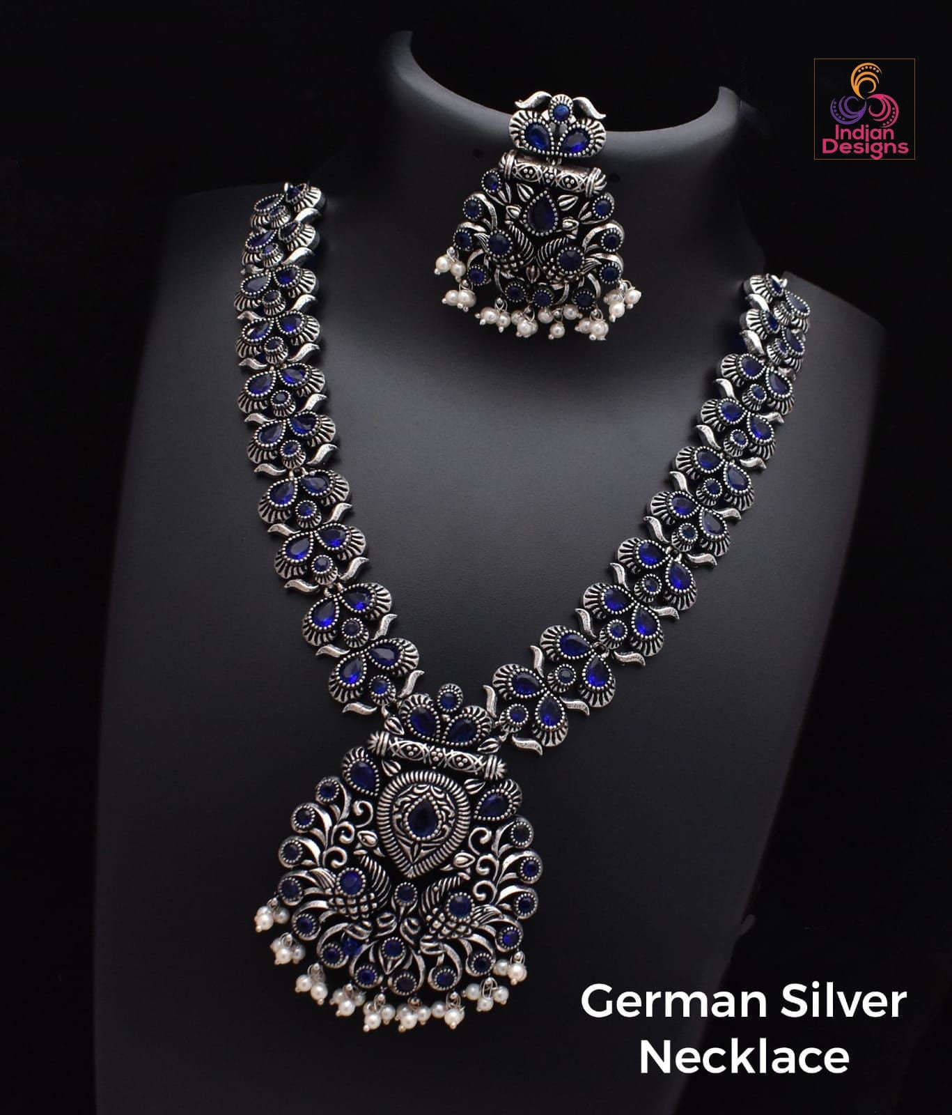 Oxidized German Silver Jewelry | Oxidized Silver jewellery for saree | Antique Silver necklace | Tribal Ethnic Necklace | Indian Jewelry