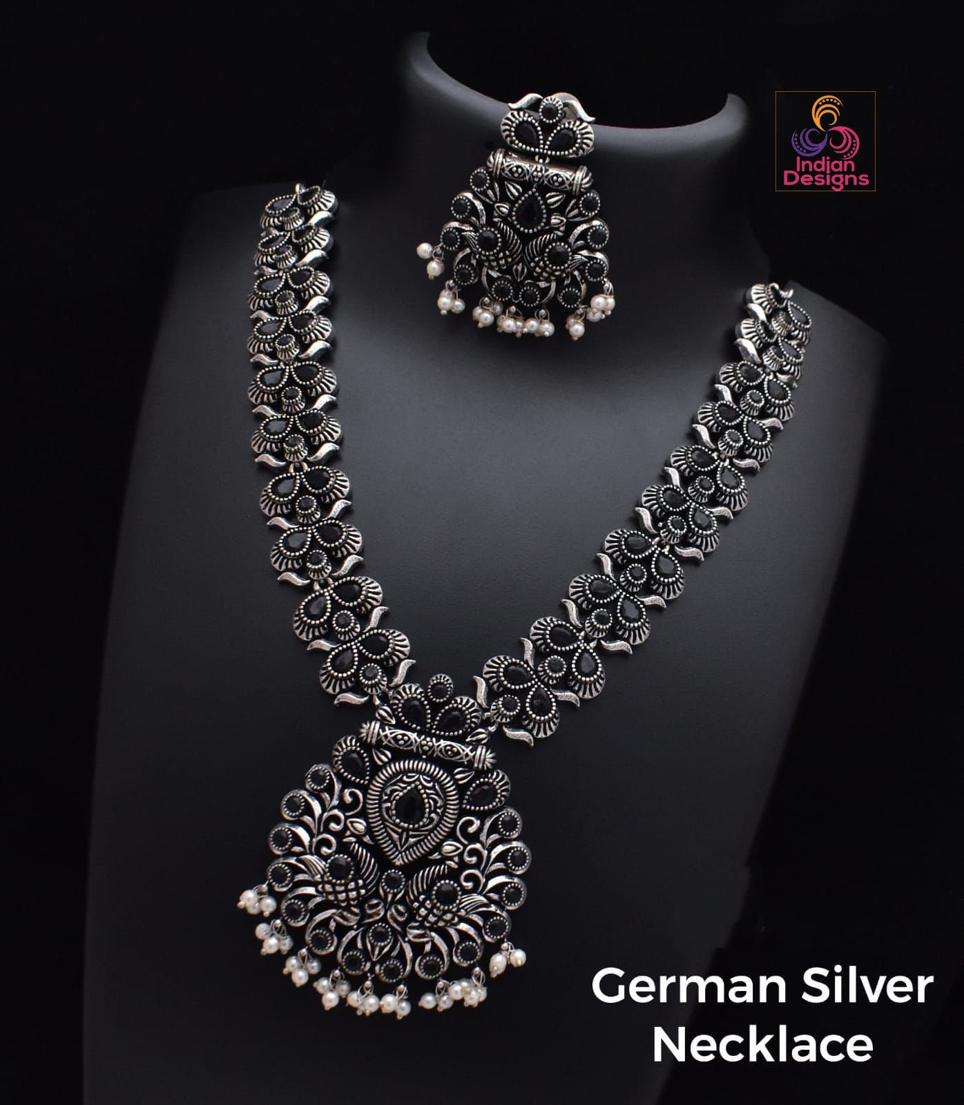 Oxidized German Silver Jewelry | Oxidized Silver jewellery for saree | Antique Silver necklace | Tribal Ethnic Necklace | Indian Jewelry